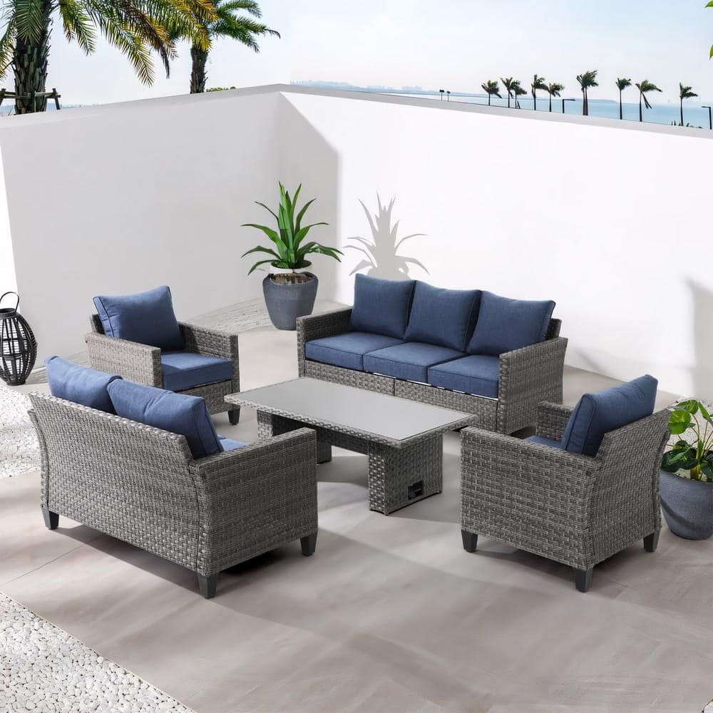 patio Conversation Set and Dining Table