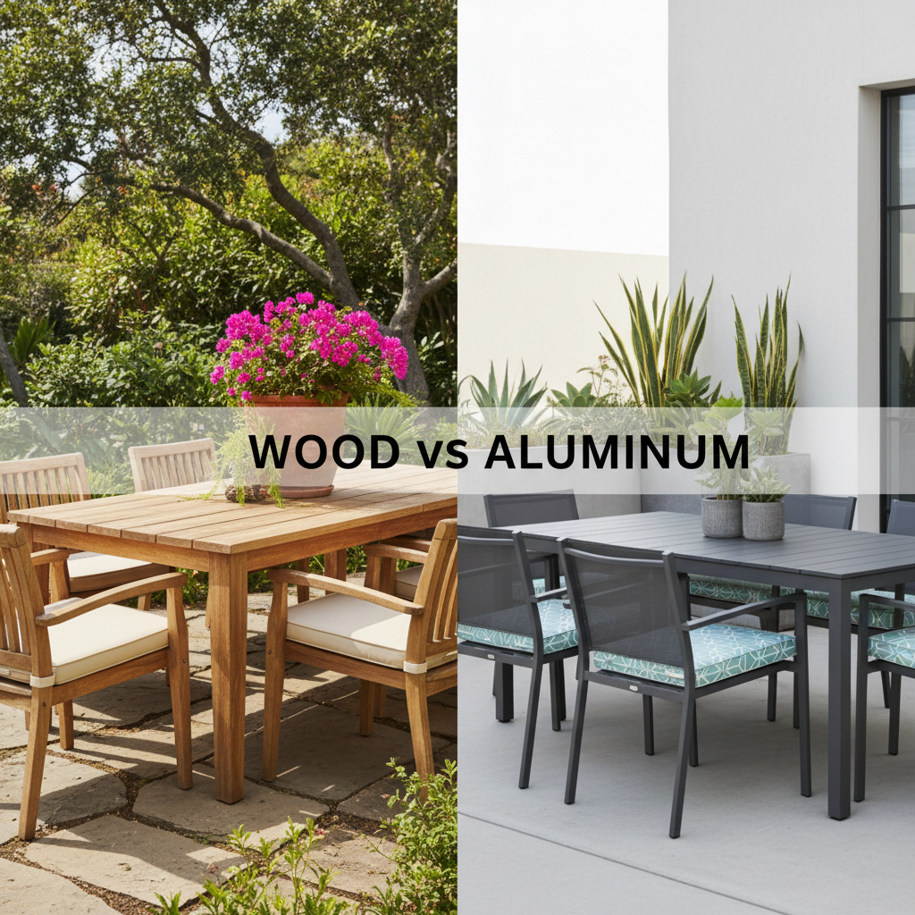 Wood vs Aluminum Patio Furniture: Which Is Better for Your Outdoor Space?