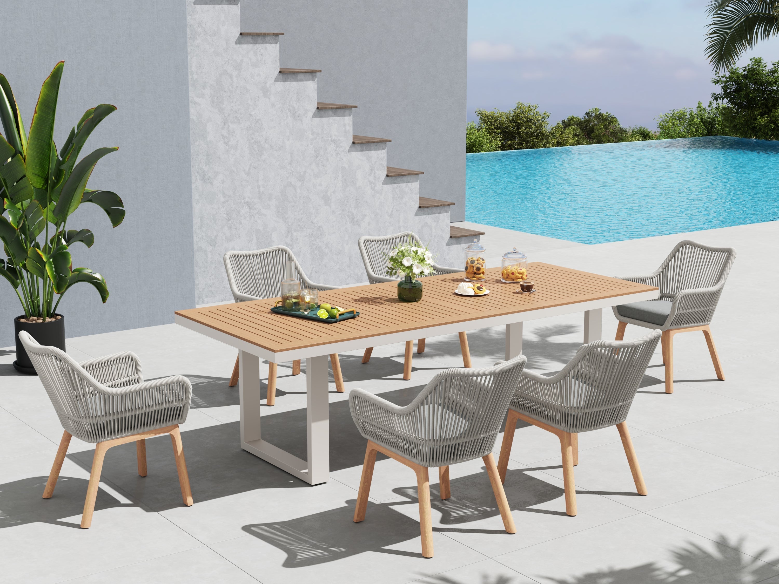 Rectangle Patio Table and Chairs