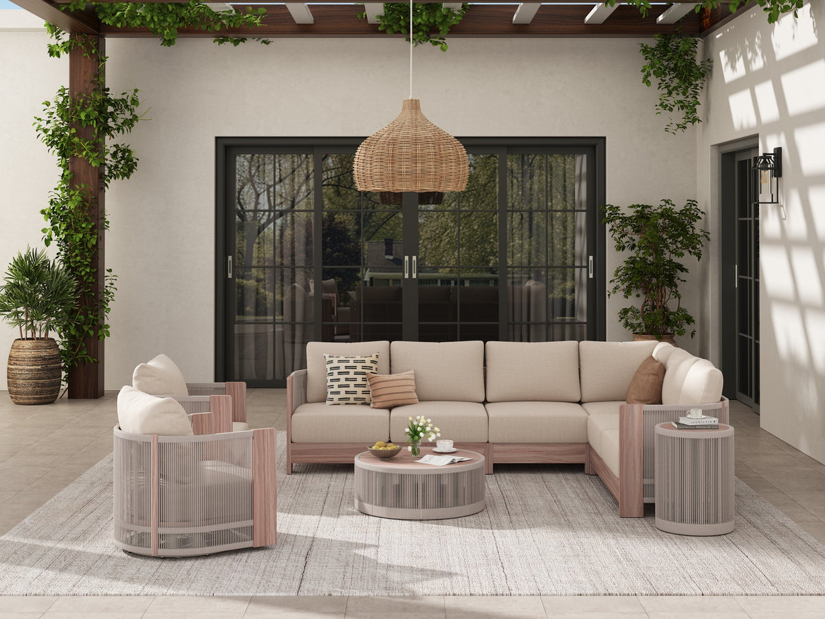 Wood Grain Aluminum Outdoor Furniture - Jardina