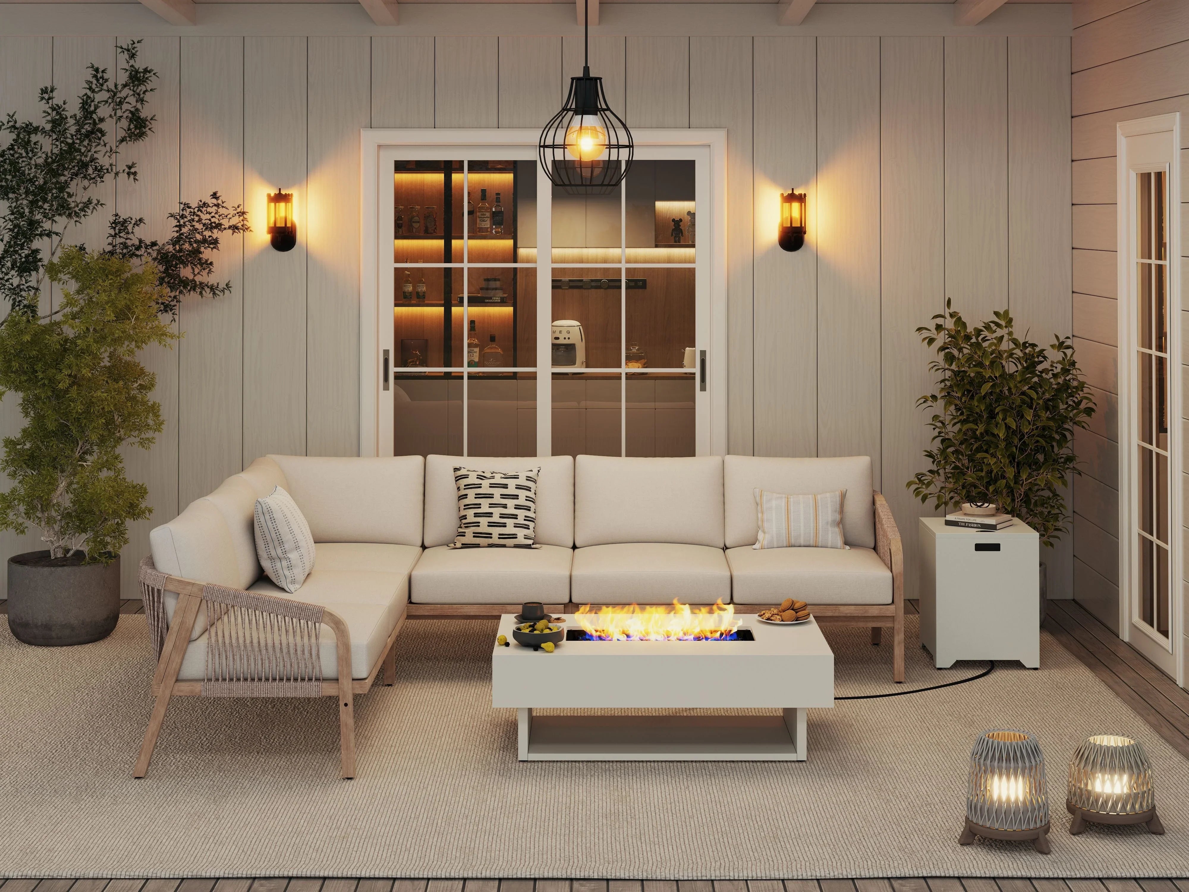 Patio Fire Pit Sets - Jardina European & Modern Outdoor Patio Furniture