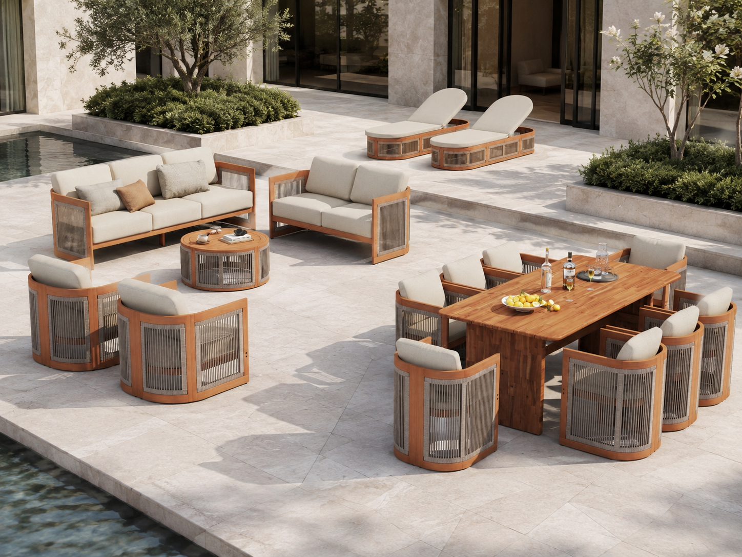 Mori Collection Modern Outdoor Patio Furniture  | Jardina Outdoor Your Living