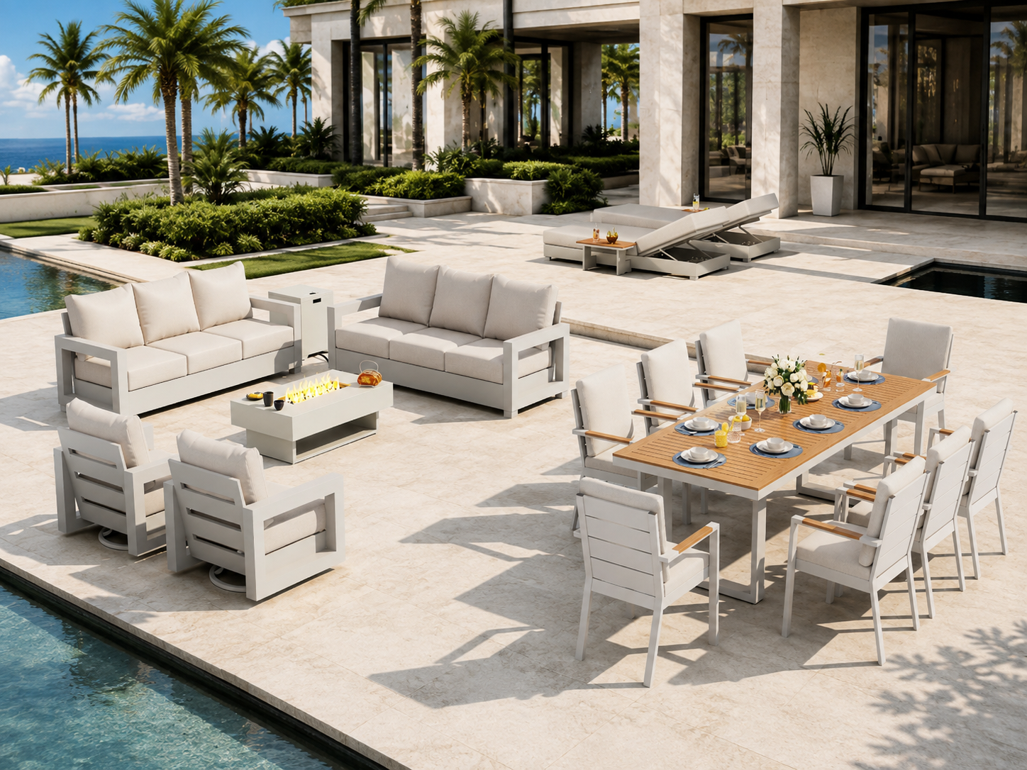 Vela Collection Modern Outdoor Patio Furniture  | Jardina Outdoor Your Living
