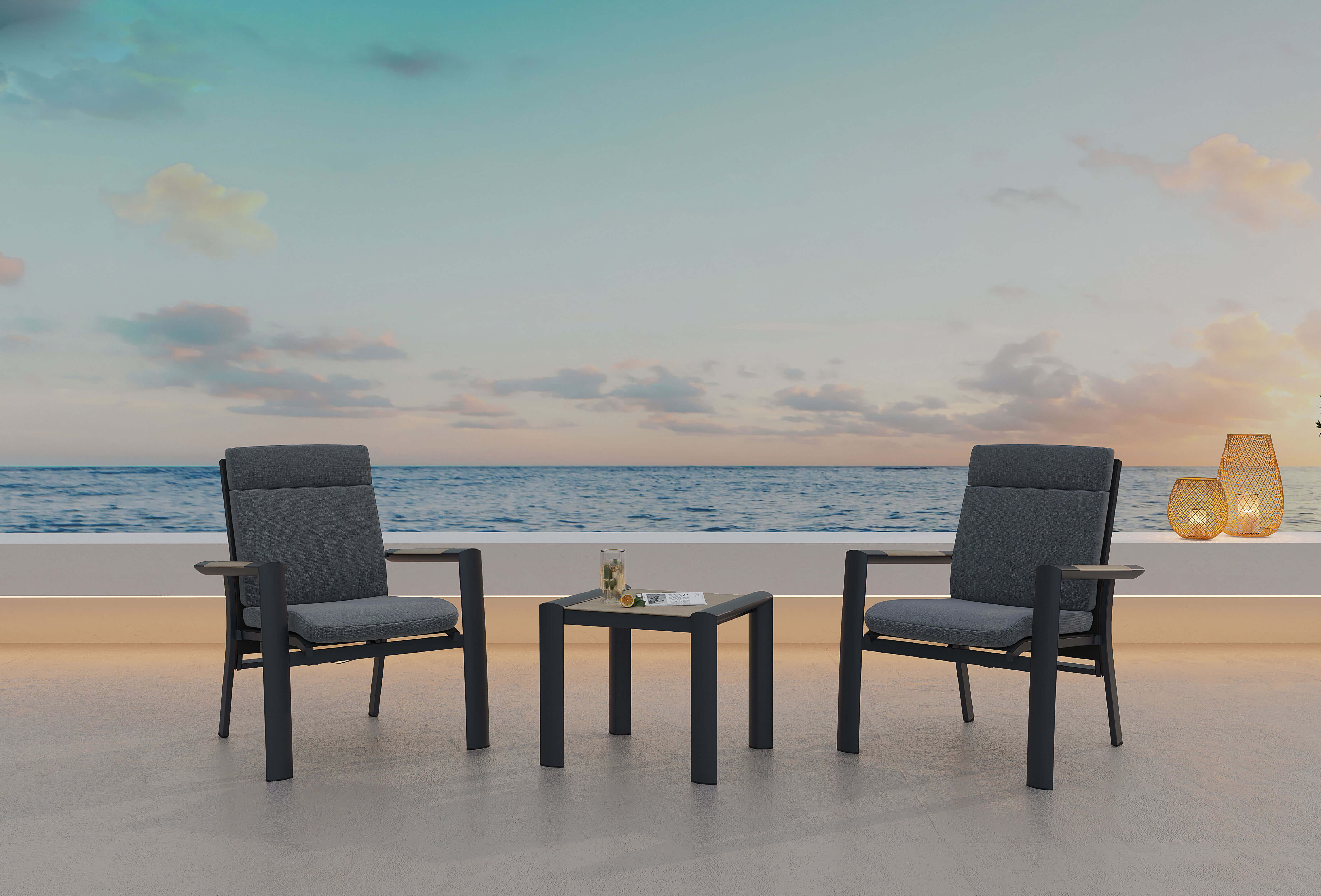 Beach discount bistro set