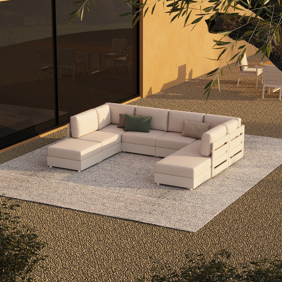  #config_U‑Shape with Ottomans