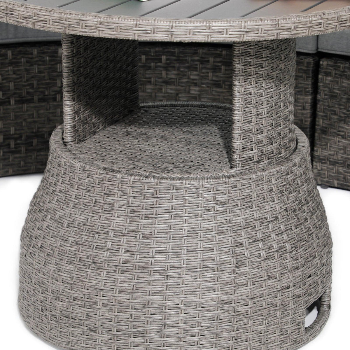 33'' Round Wicker Outdoor LiftTop Table