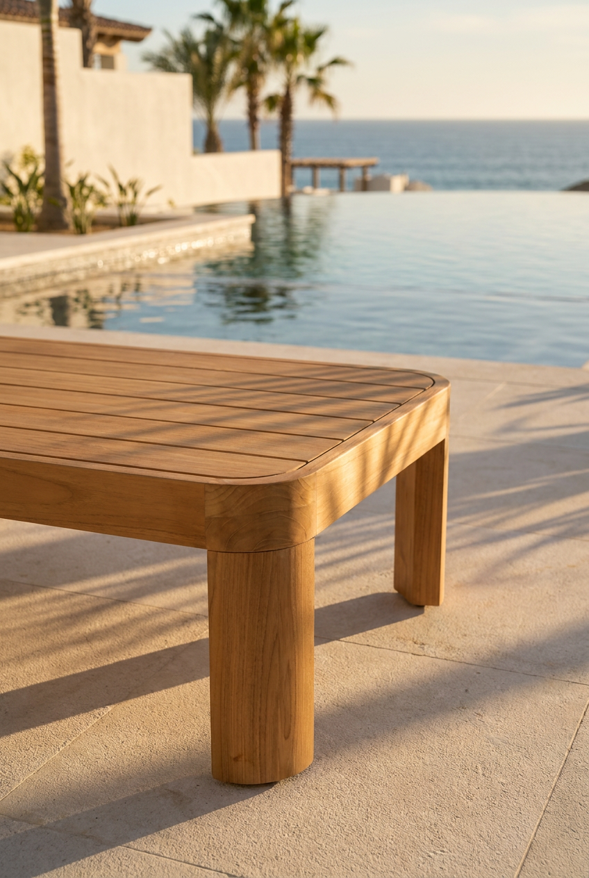 Sintra 5-Piece FSC Solid Teak Outdoor Conversation Set with Swivel Chairs, White Cushions