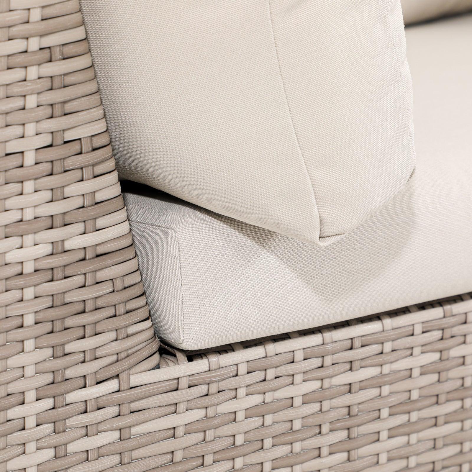 Elba grey sofa cushion detail - Jardina Furniture